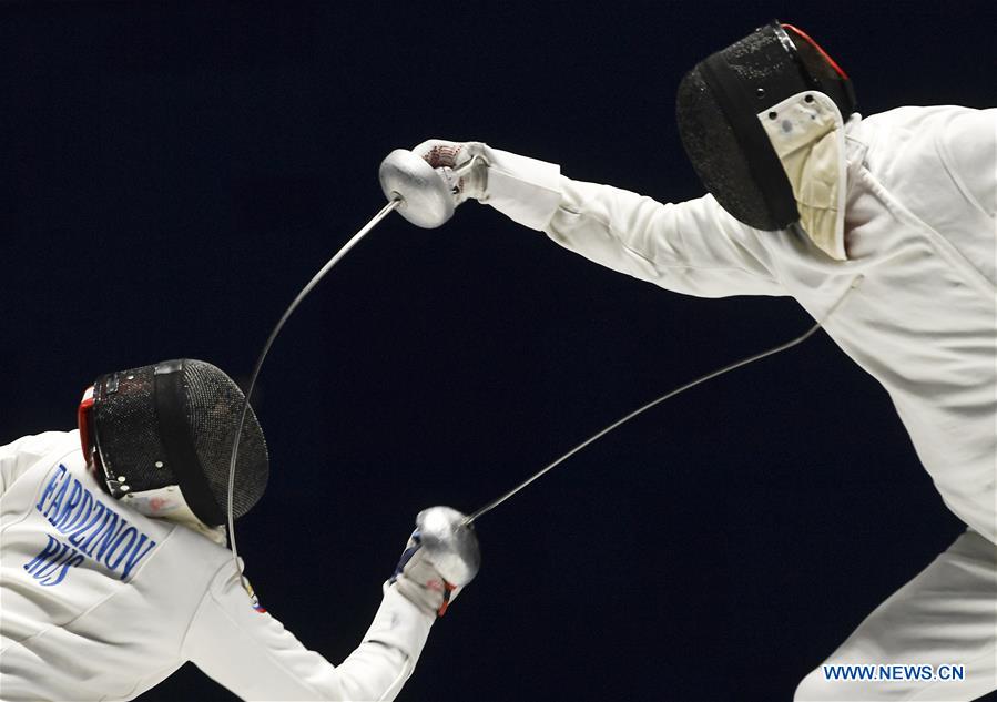 (SP)CHINA-WUHAN-7TH MILITARY WORLD GAMES-FENCING-MEN'S INDIVIDUAL EPEE(CN)