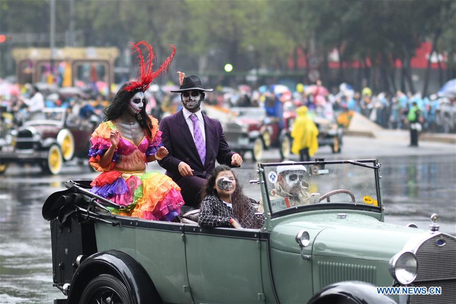 MEXICO-MEXICO CITY-DAY OF THE DEAD-PARADE