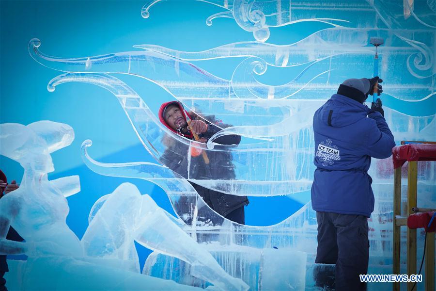 CHINA-HARBIN-ICE SCULPTURE-COMPETITION (CN)