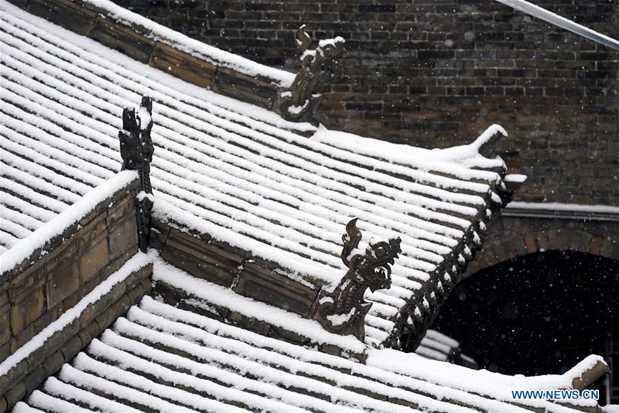 CHINA-SHANXI-PINGYAO-ANCIENT CITY-SNOWFALL (CN)