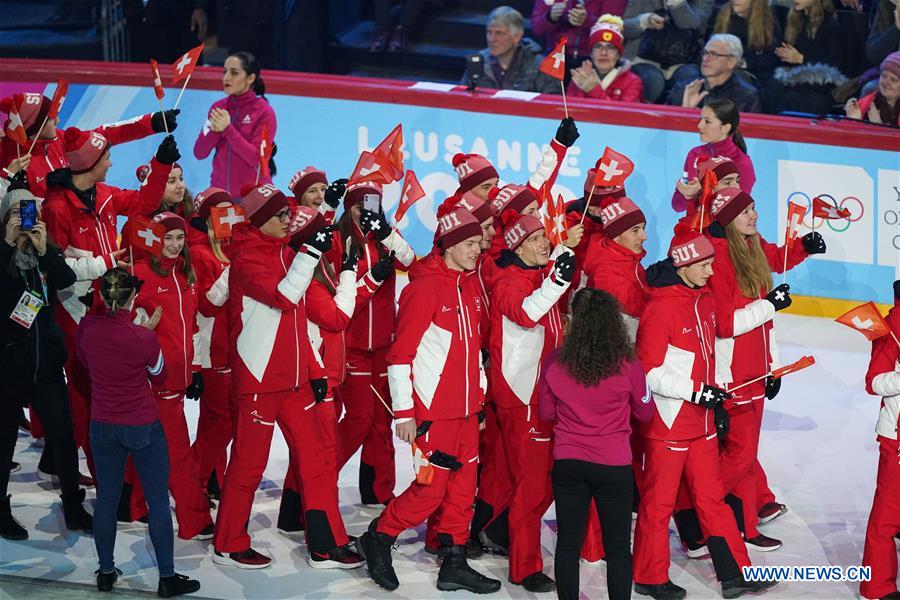 (SP)SWITZERLAND-LAUSANNE-3RD YOUTH WINTER OLYMPIC GAMES-OPENING CEREMONY