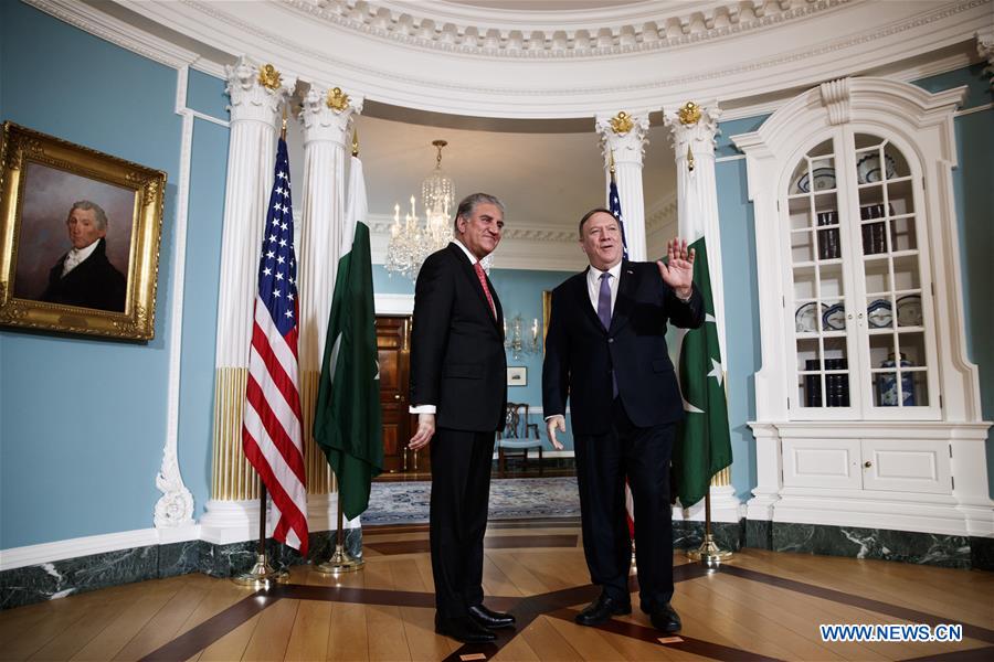  U.S.-WASHINGTON D.C.-POMPEO-PAKISTAN-FM-MEETING