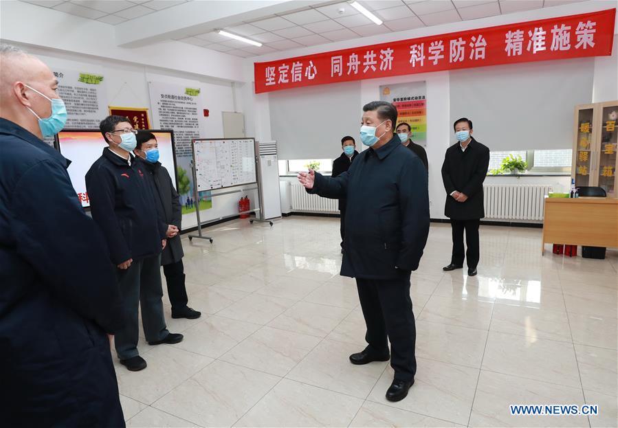 CHINA-BEIJING-XI JINPING-CORONAVIRUS CONTROL-INSPECTION (CN)