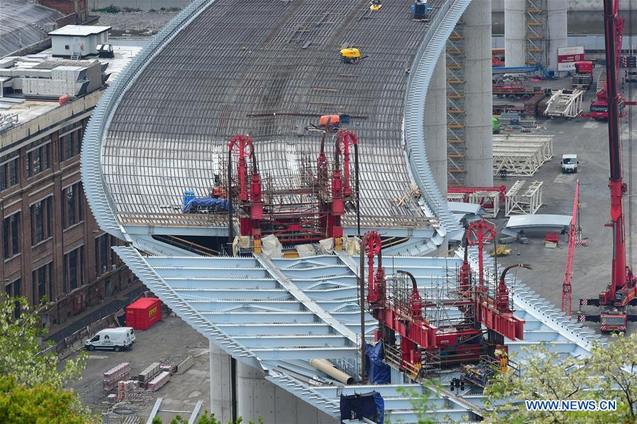 ITALY-GENOA-NEW BRIDGE-CONSTRUCTION