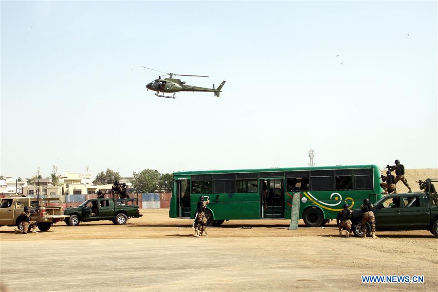 PAKISTAN-KARACHI-ANTI-TERRORISM-DRILL