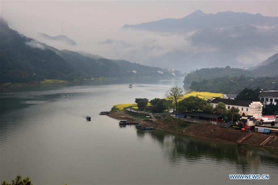 #CHINA-ANHUI-SPRING-XIN'AN RIVER