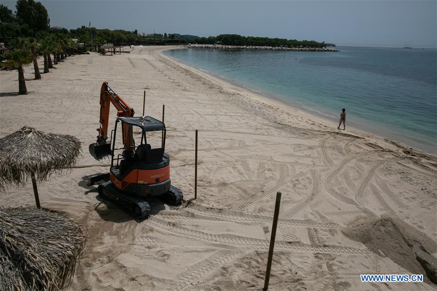 GREECE-BEACH-REOPENING