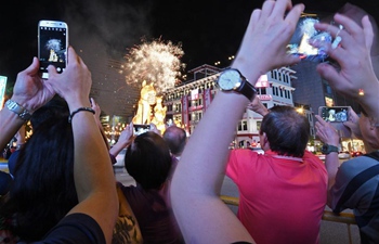 Light-up ceremony held in Singapore's Chinatown