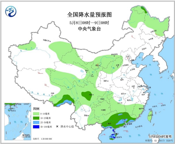 冷空气要撤啦！今日全国降水整体弱 华南仍有强对流