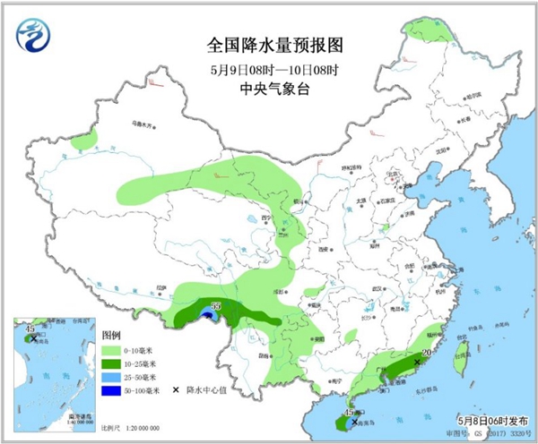 冷空气要撤啦！今日全国降水整体弱 华南仍有强对流