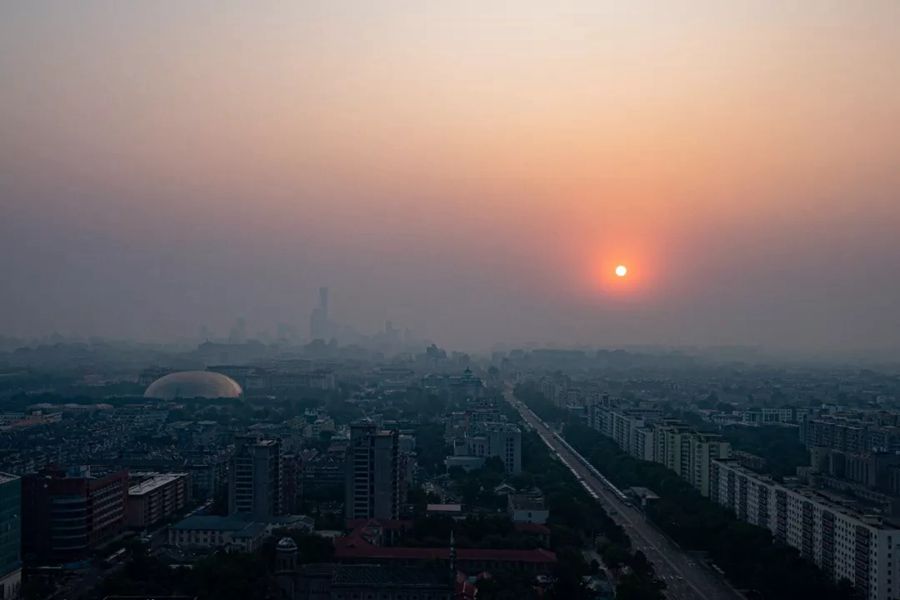 这就是今天早上的北京！