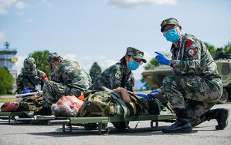 中德“联合救援—2019”卫勤实兵联演开始全要素全流程连贯演习